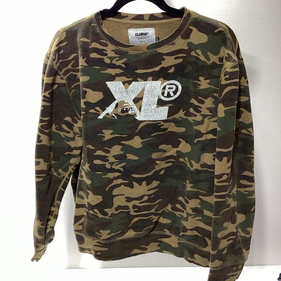 XLarge Brand Camo Sweatshirt Degenerate Ape XLarge Pullover M Men’s - Picture 1 of 5